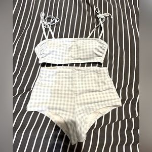 High Top Bikini Bottoms With Bikini Top